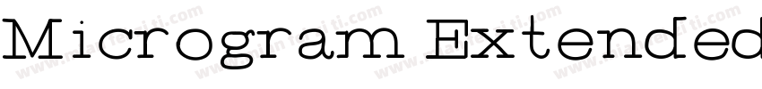 Microgram Extended字体转换